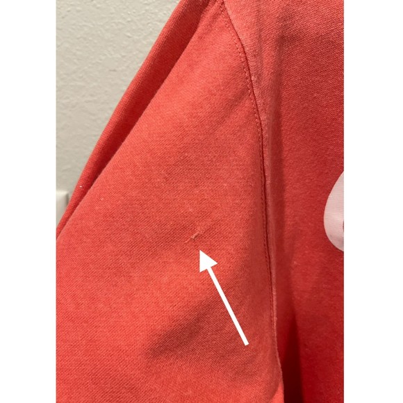 COCA COLA Logo Ombre Red Sweatshirt Crop Top - Picture 6 of 6